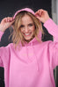 Load image into Gallery viewer, Champagne Problems — Cropped Hoodie Pink / Champagne