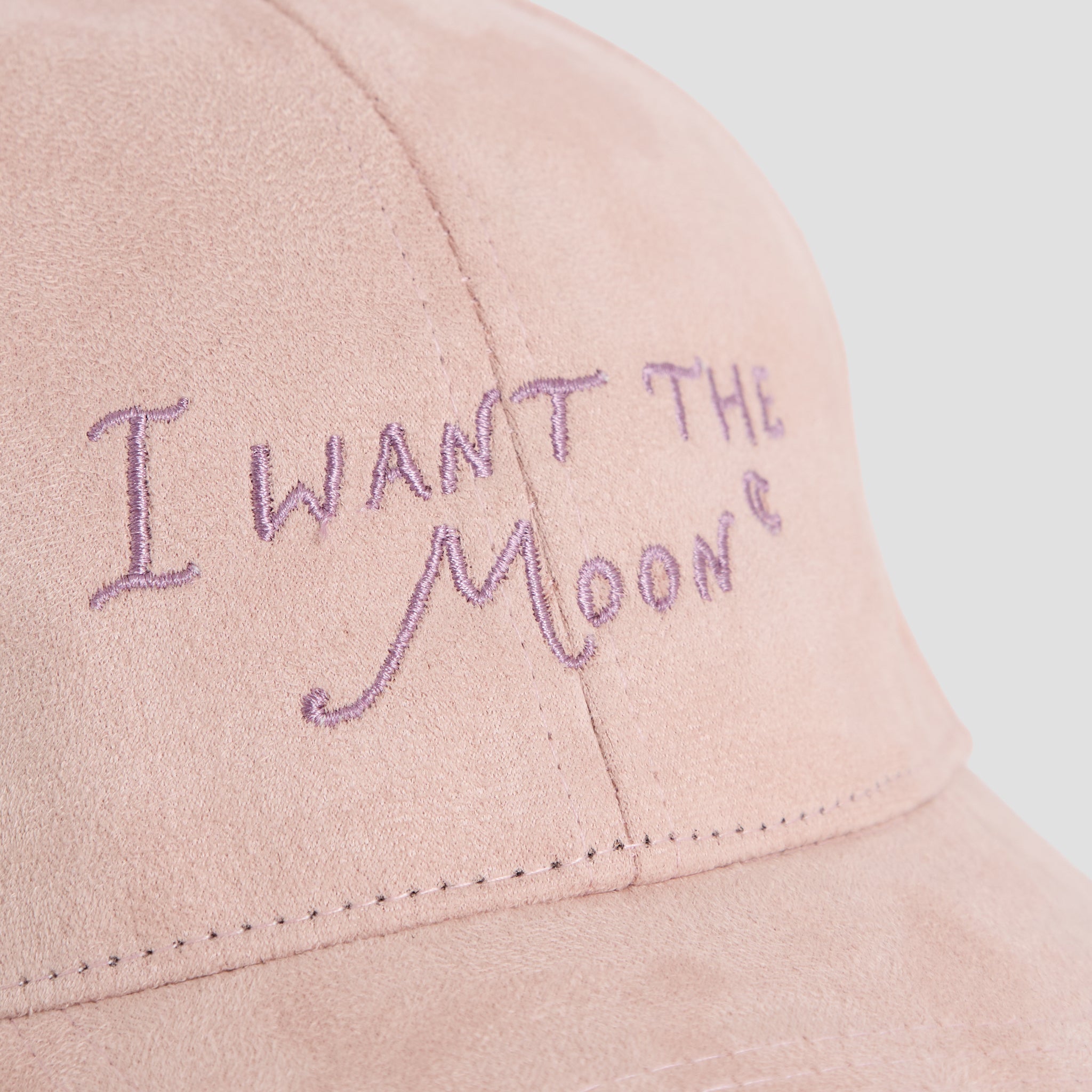 I WANT THE MOON® – Luxury Line Suede Look Cap in Dusky Pink