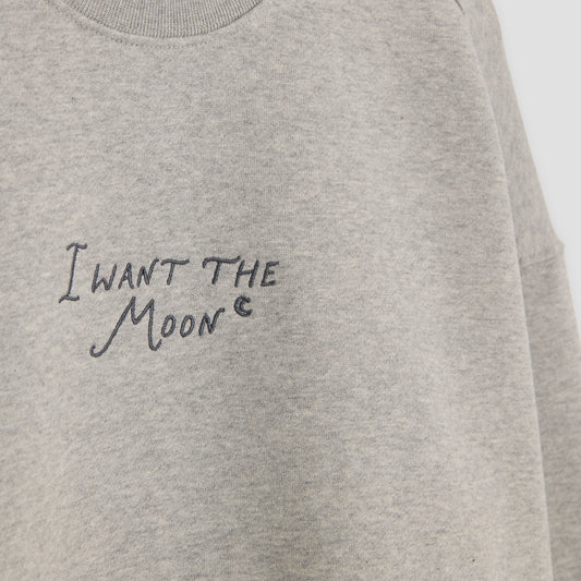 I WANT THE MOON® – Luxury Line Sweatshirt in Cosmic Ash