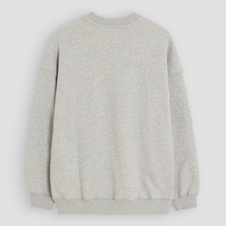 The Moon Doesn’t Explain Its Phases – Neither Do I - Premium Line Oversized Sweater in Cosmic Ash