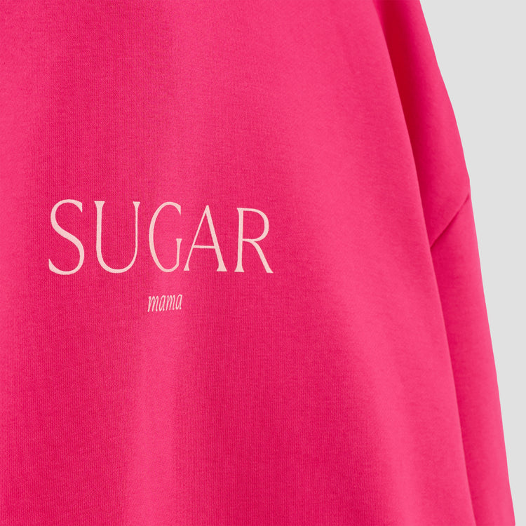 SUGAR mama – Premium Line Oversized Hoodie in Moonflare Pink