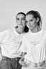 Bild in Galerie-Betrachter laden, sugar MAMA - Luxury Line Oversized Embroidered T-Shirt in Luna Glow Off-White / Moongrey
