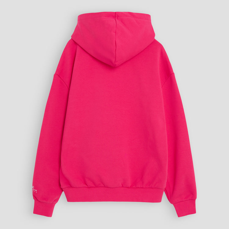 I WANT THE MOON® – Luxury Line Hoodie mit Front Stick klein in Moonflare Pink