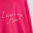 Bild in Galerie-Betrachter laden, I WANT THE MOON® – Luxury Line Signature Hoodie mit Front Stick groß in Moonflare Pink
