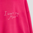 Bild in Galerie-Betrachter laden, I WANT THE MOON® – Luxury Line Hoodie mit Front Stick klein in Moonflare Pink
