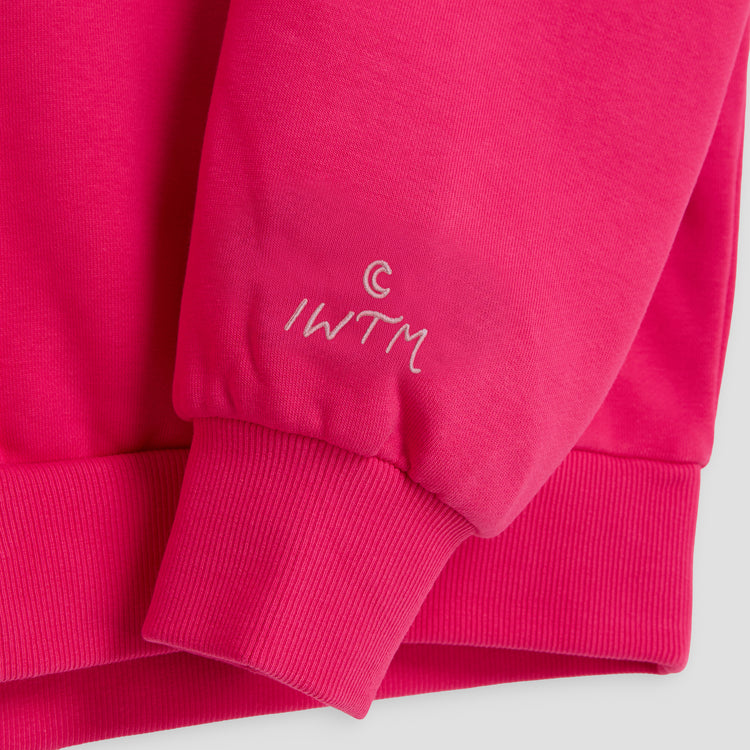 I WANT THE MOON® – Premium Line Oversized Hoodie in Moonflare Pink