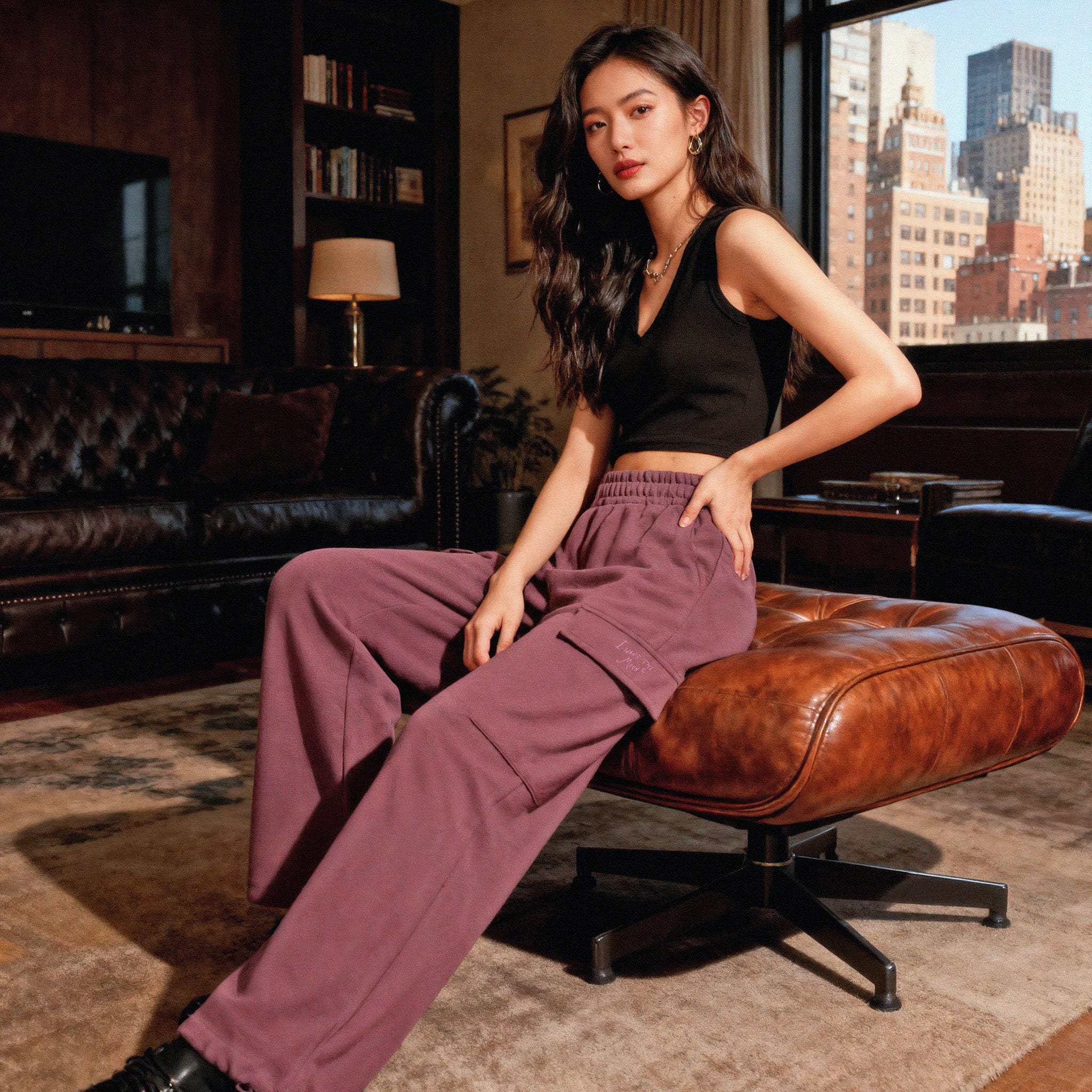 Sorry, not available – Premium Line Pants in Blissed Mauve