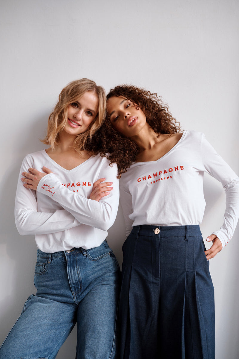 Champagne Problems – Longsleeve mit Stick