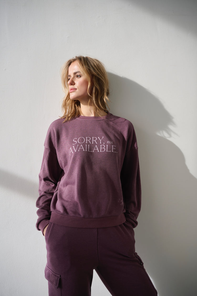 Sorry, not available – Premium Line Sweatshirt in Blissed Mauve