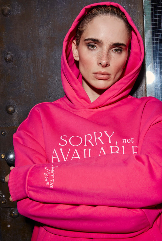 Sorry, not available – Premium Line Hoodie in Moon Flare Pink