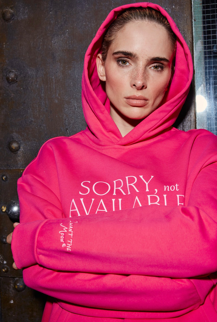 Sorry, not available – Premium Line Hoodie in Moon Flare Pink