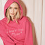 Bild in Galerie-Betrachter laden, I WANT THE MOON® – Luxury Line Signature Hoodie mit Front Stick groß in Moonflare Pink
