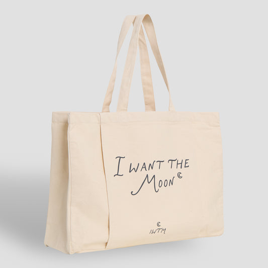 I WANT THE MOON® – Premium Line Everyday Everywhere Tote Bag in Moonstone Beige