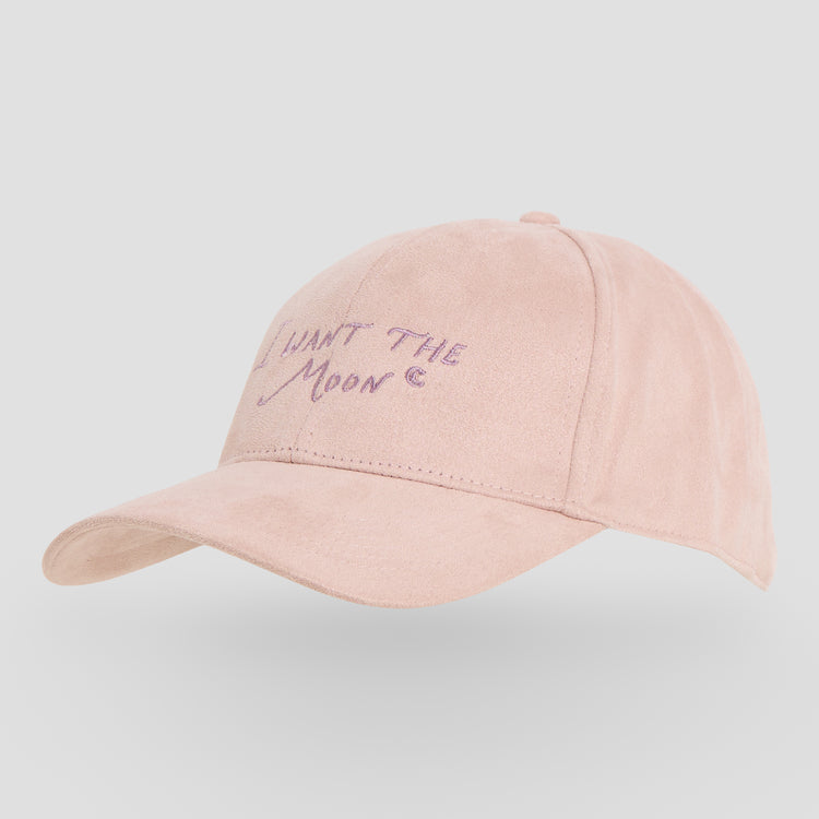 I WANT THE MOON® – Luxury Line Suede Look Cap in Dusky Pink