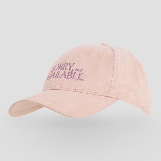 Sorry, not available – Luxury Line Suede Look Cap in Dusky Pink