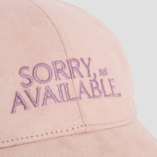 Sorry, not available – Luxury Line Suede Look Cap in Dusky Pink