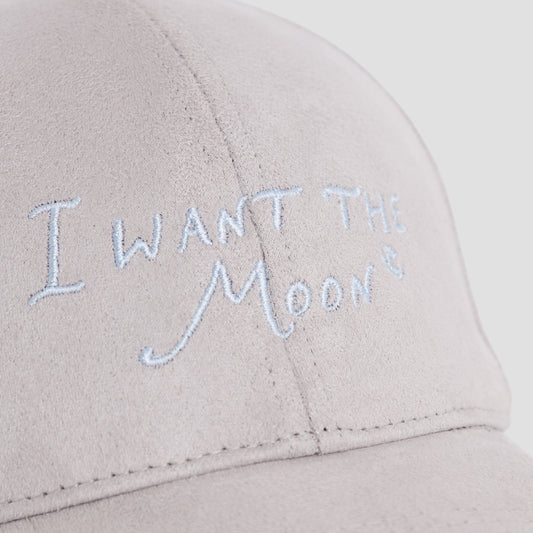 I WANT THE MOON® – Luxury Line Suede Look Cap in Silver Dust