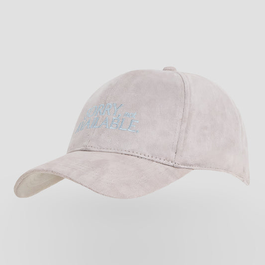 Sorry, not available – Luxury Line Suede Look Cap in Silver Dust