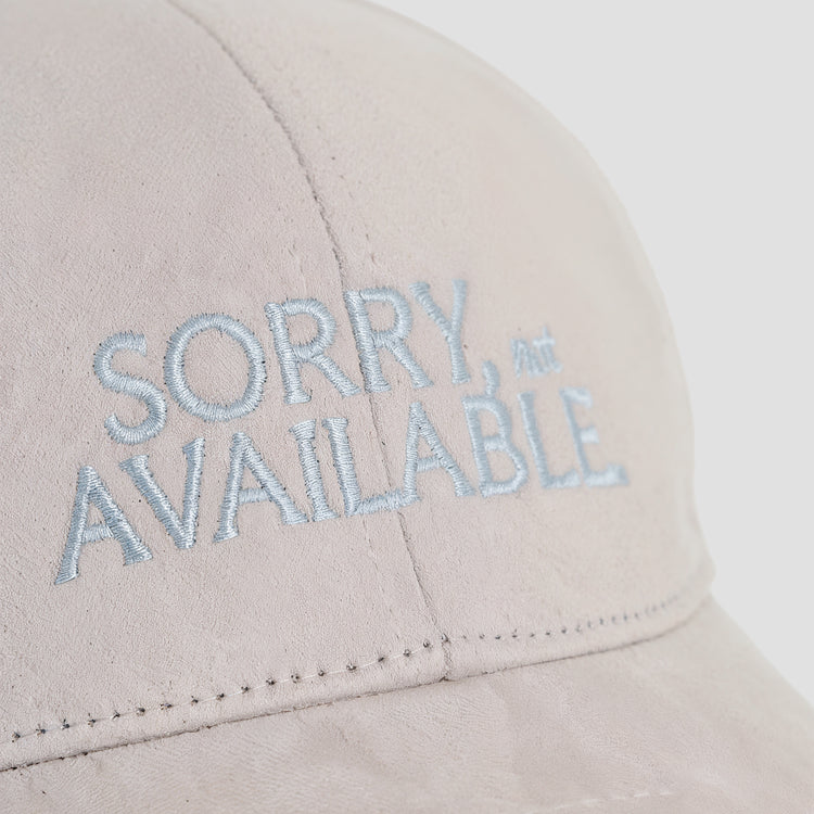Sorry, not available – Luxury Line Suede Look Cap in Silver Dust