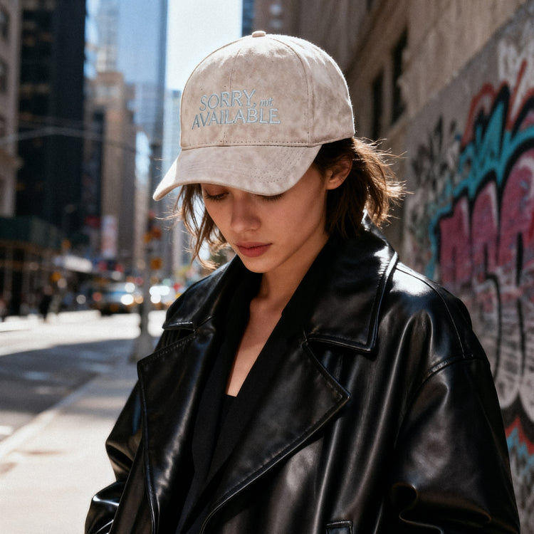 Sorry, not available – Luxury Line Suede Look Cap in Silver Dust