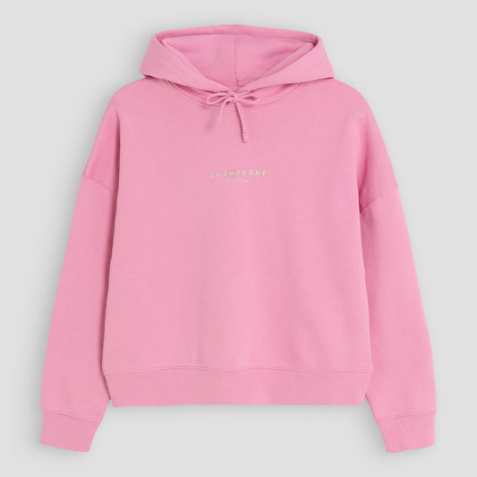 Champagne Problems Luxury Line Hoodie in Bubble Pink / Champagne
