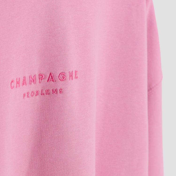 Champagne Problems Luxury Line Hoodie –  in Bubble Pink