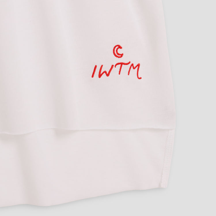 I WANT THE MOON® – Luxury Line Muscle Tee in Luna Glow White