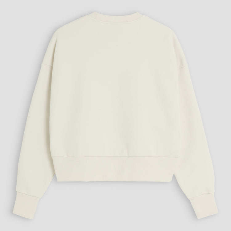 Champagne Problems Luxury Line Cropped Sweater – in Bone / Sorbet Pink