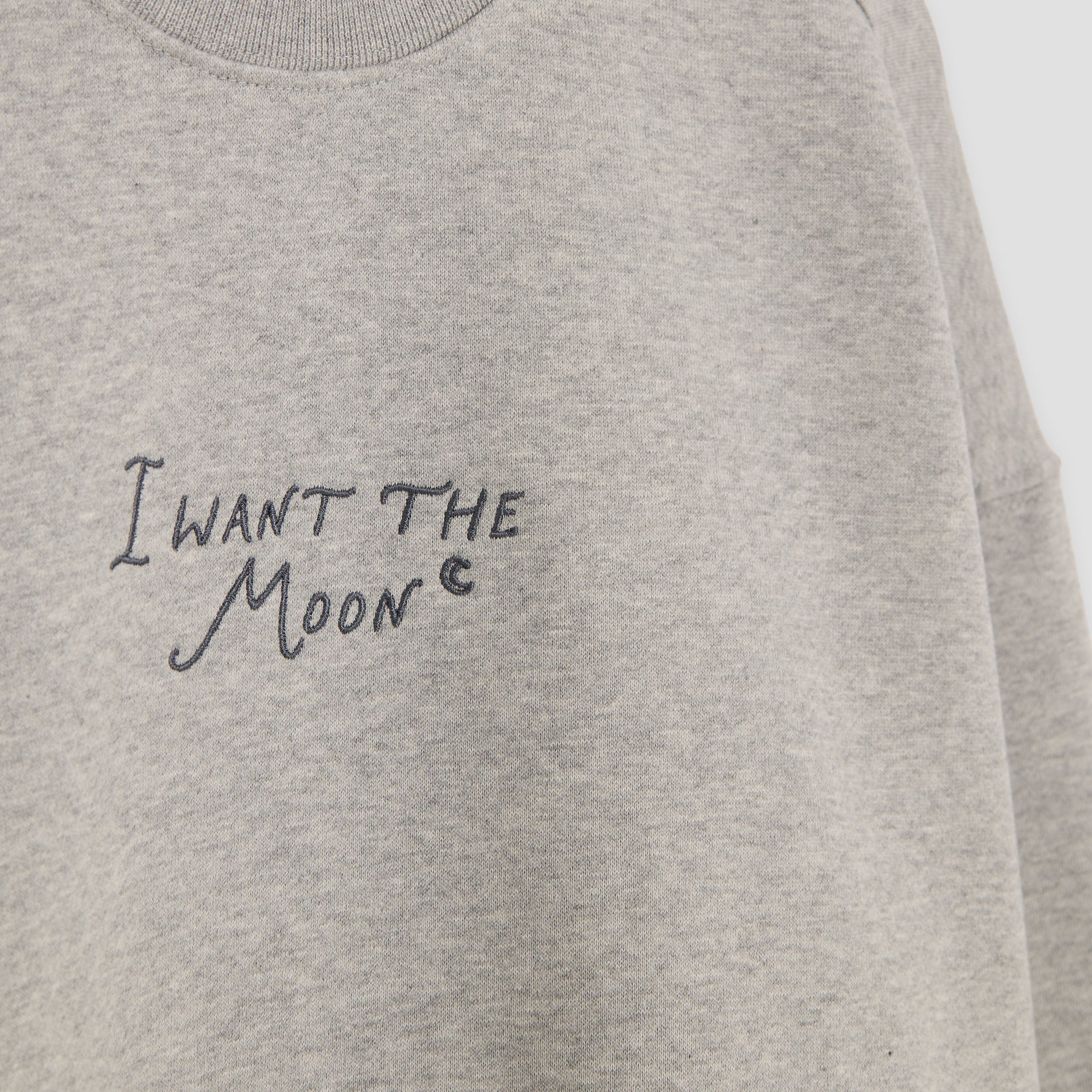 I WANT THE MOON® – Luxury Line Sweatshirt in Cosmic Ash