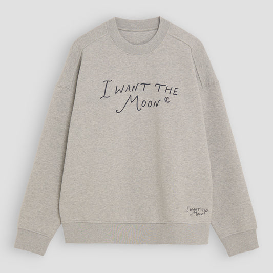I WANT THE MOON® – Premium Line Oversized Sweater in Cosmic Ash