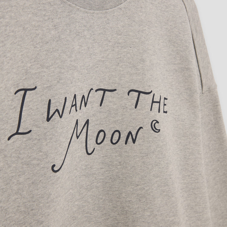 I WANT THE MOON® – Premium Line Oversized Sweater in Cosmic Ash