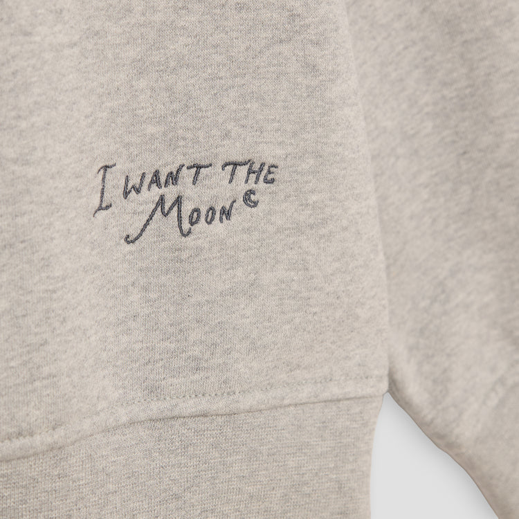 I WANT THE MOON® – Premium Line Oversized Sweater in Cosmic Ash